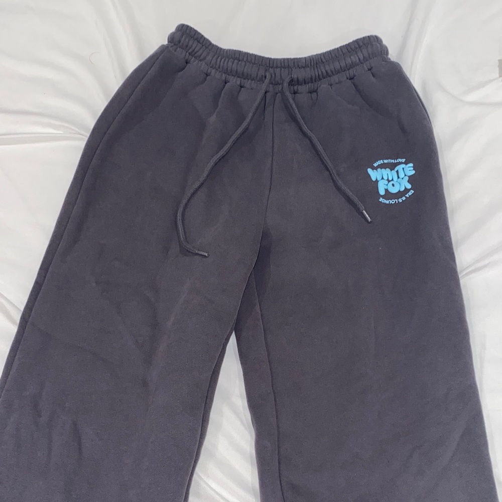 White Fox Boutique Charcoal Wide Leg Pants